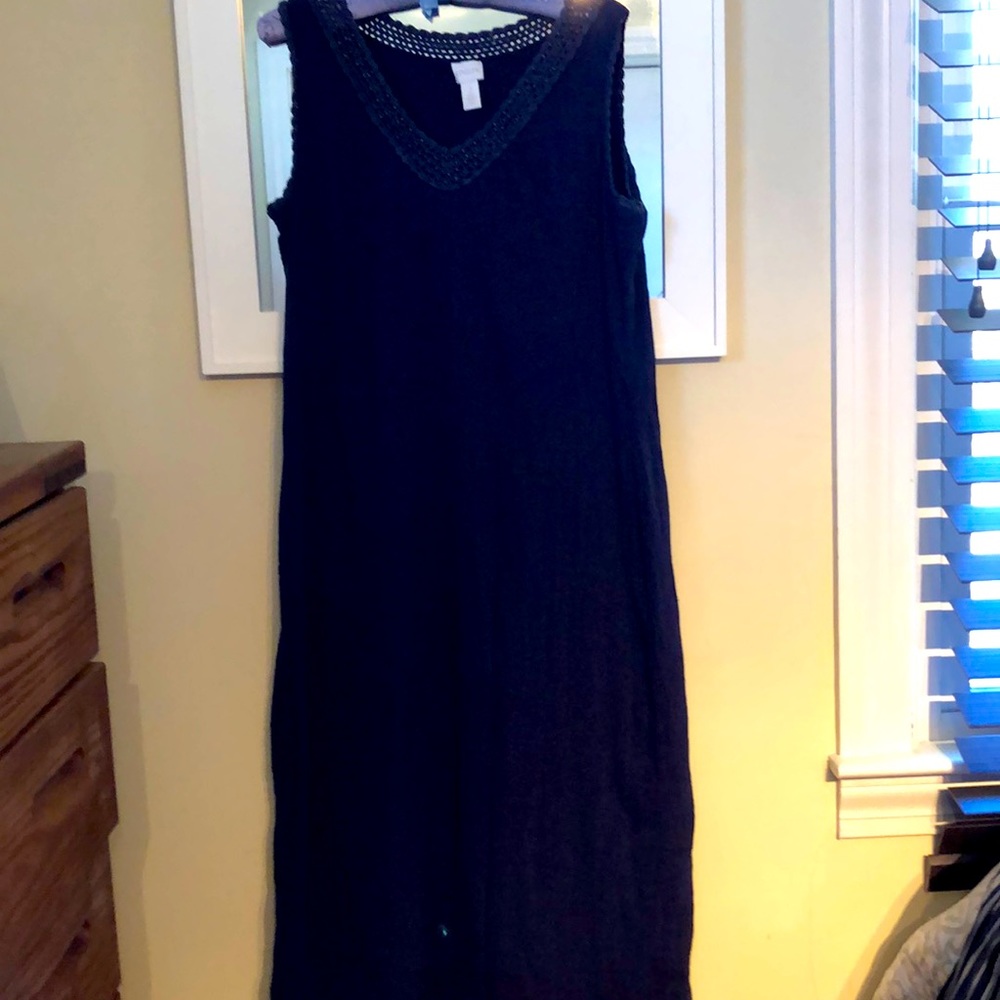 Navy maxi dress